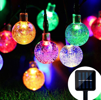 Obrázek Dekorativní solární barevné osvětlení 30 žárovek 4,4 m
