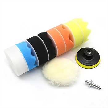 Obrázek Sada leštících kotoučů na vrtačku 10 ks - průměr 10 cm