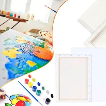 Obrázek Dárková sada na malování - plátno 50x40 cm, sada barev a štětce