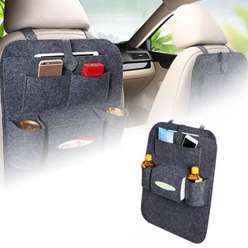 Obrázek Pořadač na sedačku do auta - tmavě šedý