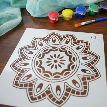 Obrázek z Šablony pro malování mandal 10 ks 