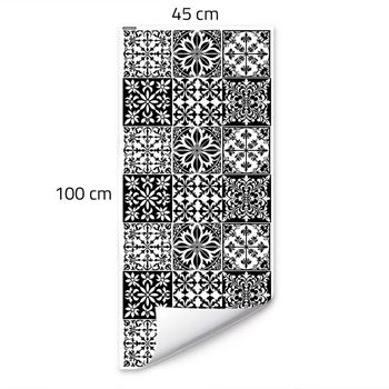 Obrázek Ozdobná fólie na okno - vintage mozaika