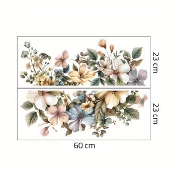 Obrázek z Květinová nástěnná samolepka 