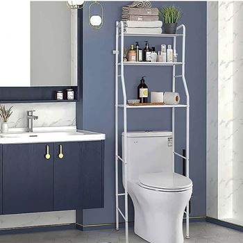 Obrázek Policový regál nad toaletu - bílý