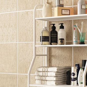 Obrázek z Policový regál nad toaletu - bílý 