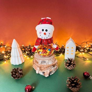 Obrázek z Vánoční dóza na sladkosti - sněhulák 