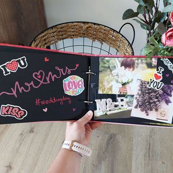 Obrázek z Zážitkový deník/fotoalbum pro páry + kreativní sada samolepek 