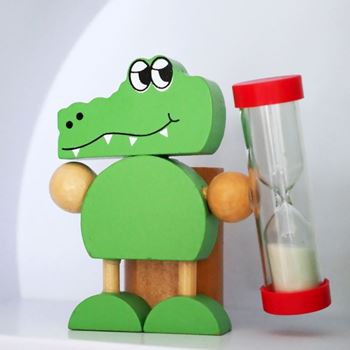 Obrázek Stojánek na kartáček s přesýpacími hodinami 