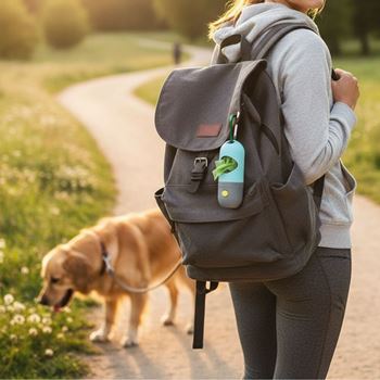 Obrázek z Zásobník se sáčky na psí exkrementy s osvětlením 