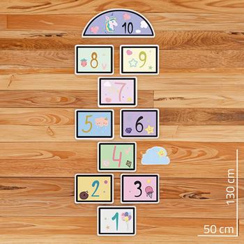 Obrázek z Samolepky na podlahu - skákací panák 