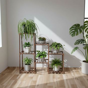 Obrázek z Dřevěný stojan na květiny 