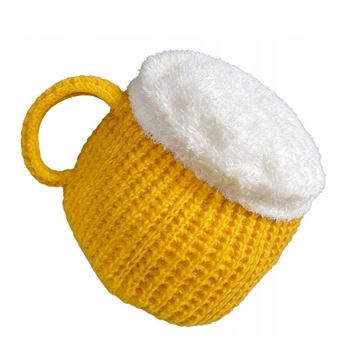 Obrázek Pletená čepice - půllitr s uchem