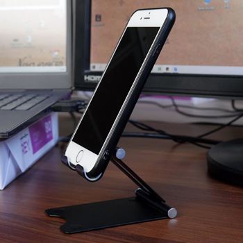 Obrázek Kovový držák na mobil - černý