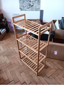 Obrázek Bambusový regál, 4 police, 50x100 cm