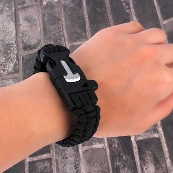 Obrázek Náramek přežití - černý