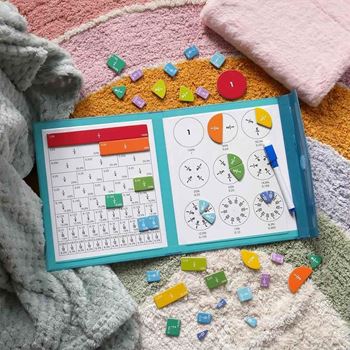 Obrázek z Magnetický pracovní sešit - počítáme zlomky 