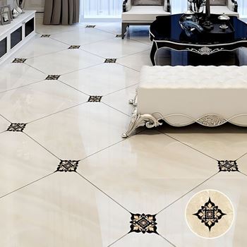 Obrázek Nálepky na obklady - 20 ks - černožluté