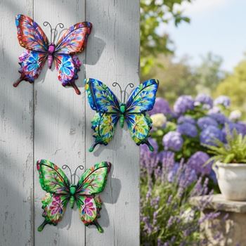 Obrázek z Dekorativní venkovní motýli, 4 ks 