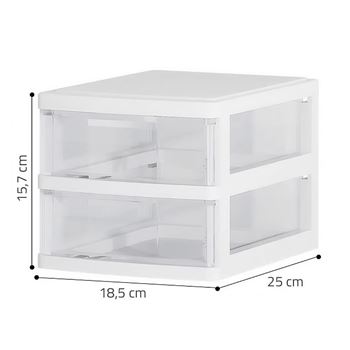 Obrázek Úložný box/regál na stůl se 2 zásuvkami