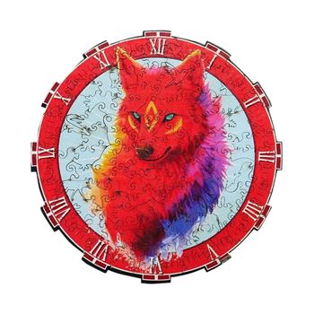 Obrázek Dřevěné zvířecí puzzle - vlk