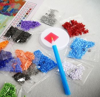 Obrázek z Diamantové malování svítící ve tmě - vlk 