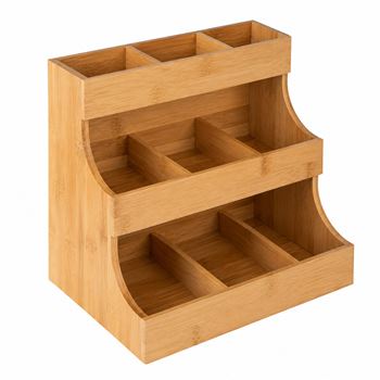 Obrázek z Dřevěný organizér na čaj 