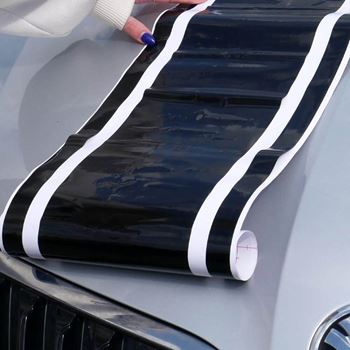 Obrázek z Samolepka na auto - pruhy - černé 