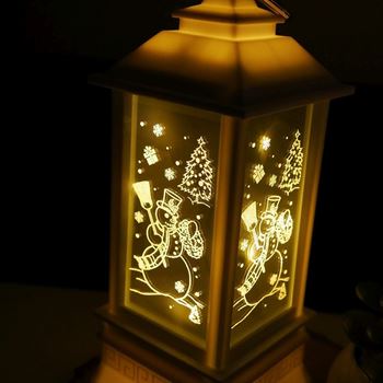 Obrázek z Vánoční LED lucerna - sněhulák 