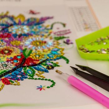 Obrázek z Diamantové malování speciální - barevný strom 