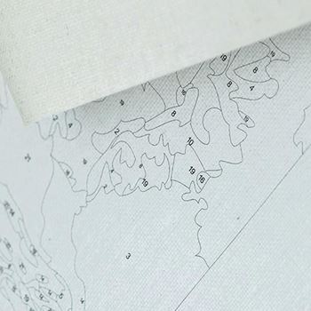 Obrázek z Malování podle čísel, vypnuté plátno na rám - šeřík 