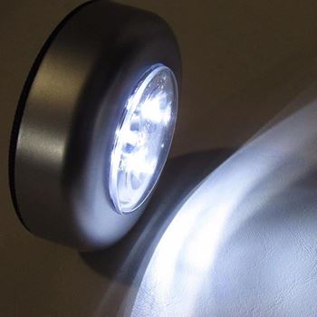 Obrázek z Samolepící lampička 3 LED stříbrná 