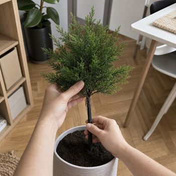 Obrázek z Umělá túje na zápichu do květináče, 48 cm 